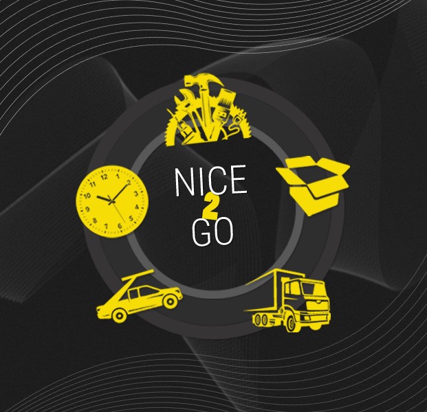 Nice To Go. Moving Company, Tel Aviv, Israel. Logo Design