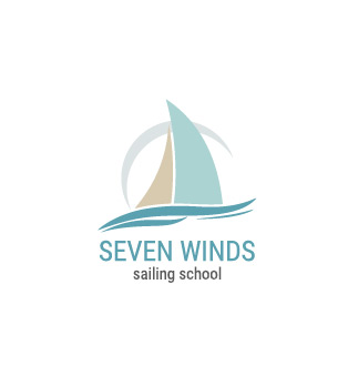 Seven Winds. Yachting School, Herzlia, Israel. Logo Design